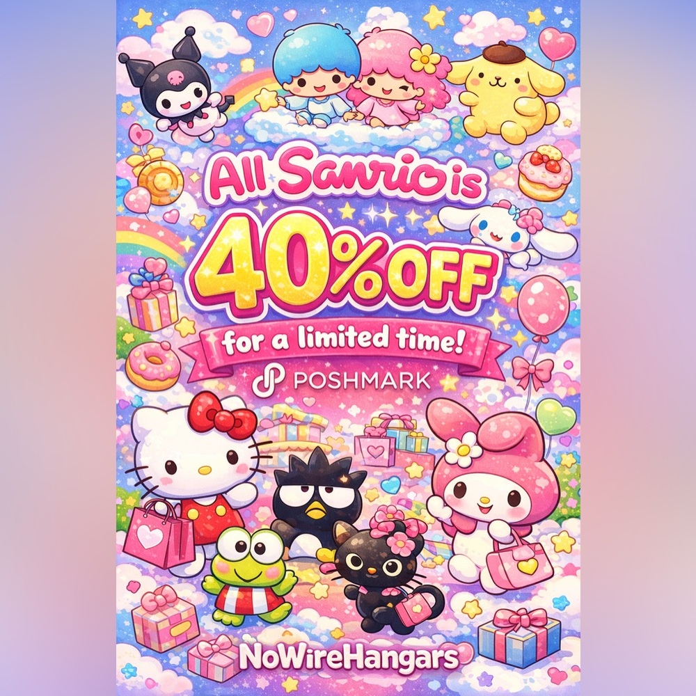 💕 NoWireHangars Sanrio Event – 40% OFF Everything! 🌈